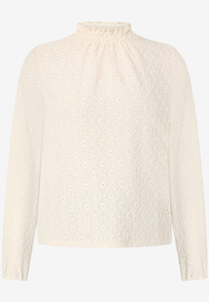Bluse mit Lochmuster