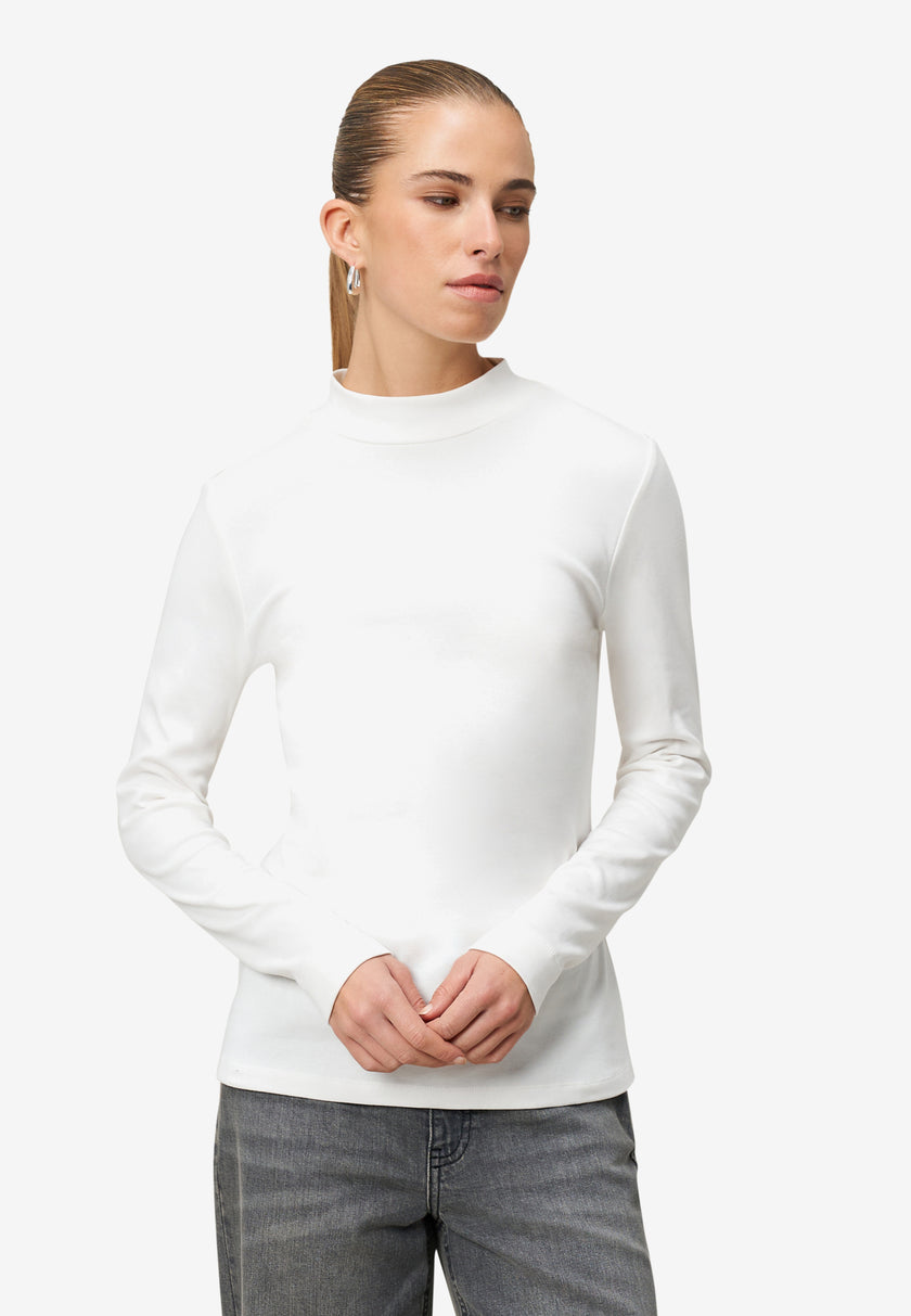 Basicshirt - Stehkragen