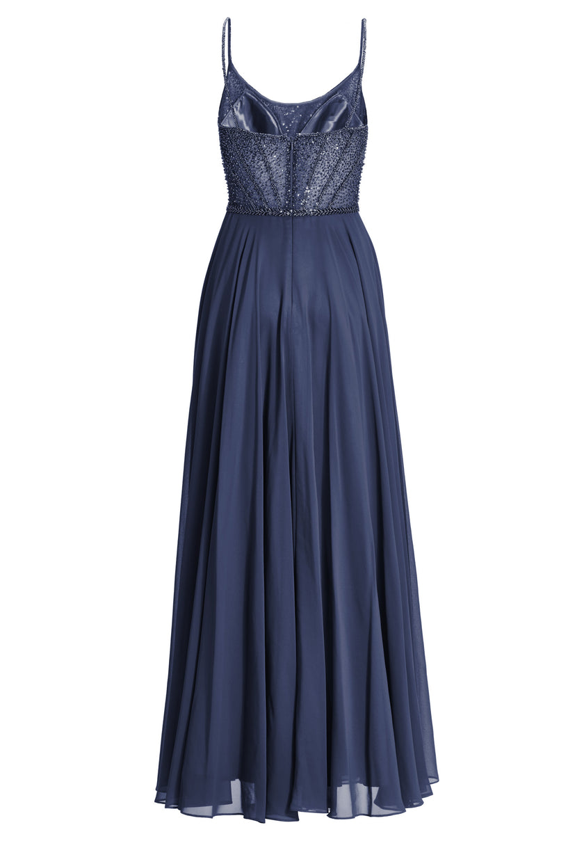 Chiffonkleid - Stickerei