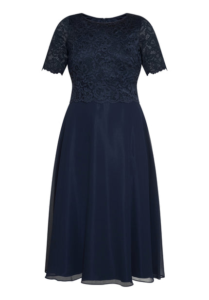 Cocktailkleid - Chiffon und Spitze