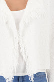 Strickjacke - Fransen