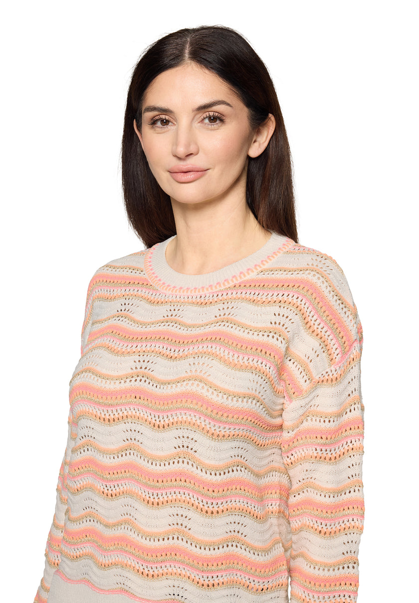 Strickpullover - Ajourmuster