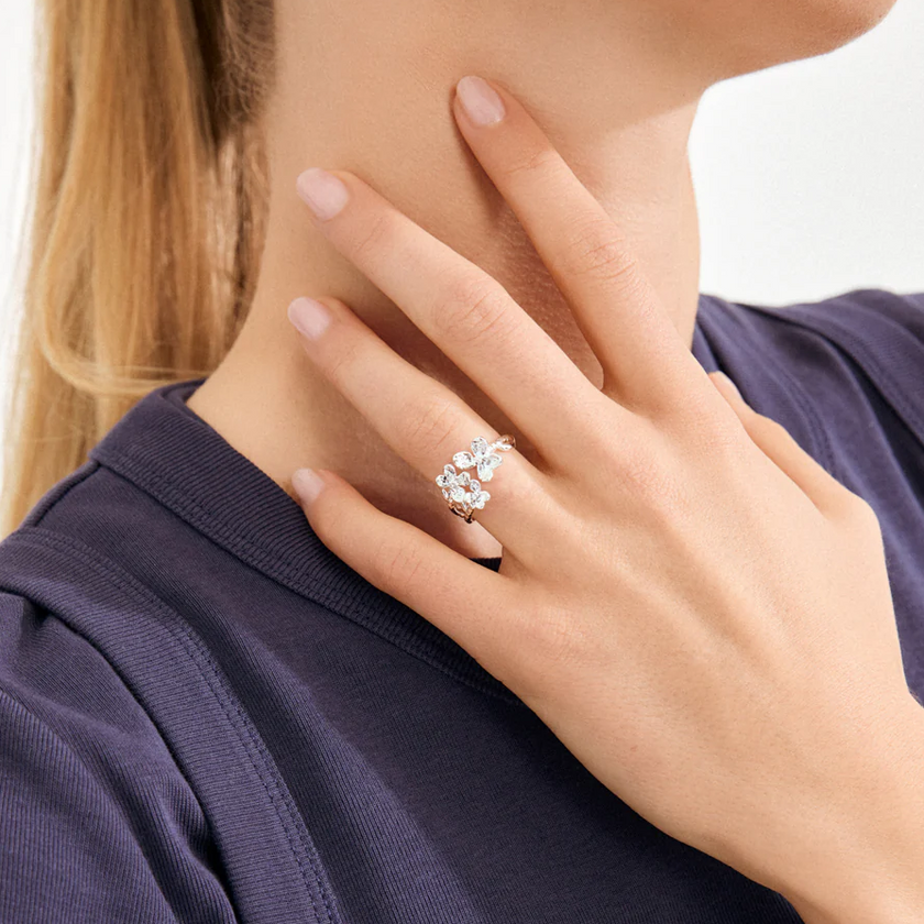 Ring -AJANI- versilbert