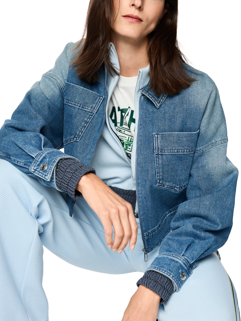 Jeansjacke -  Reißverschluss