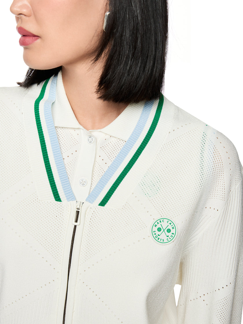 Cardigan - Ajourmuster