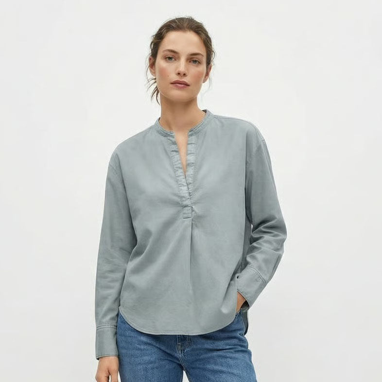 Bluse - Baumwollsatin