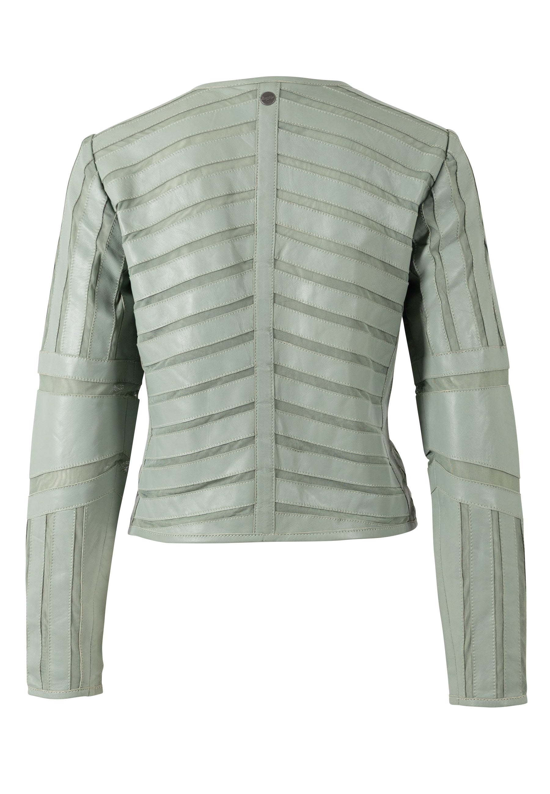 Lederjacke - Mesheinsätze