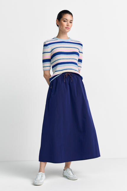 Kurzarmpullover - Streifen