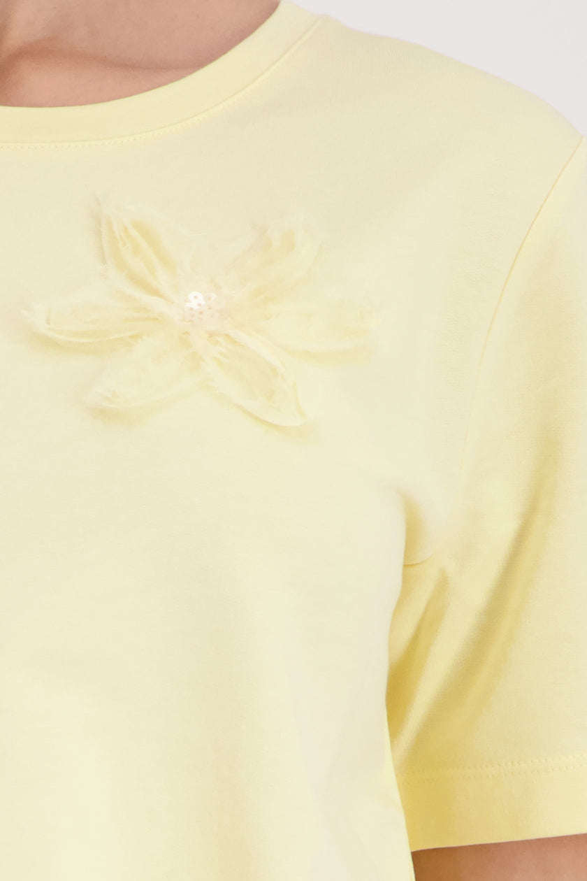 T-Shirt - 3D-Blumen