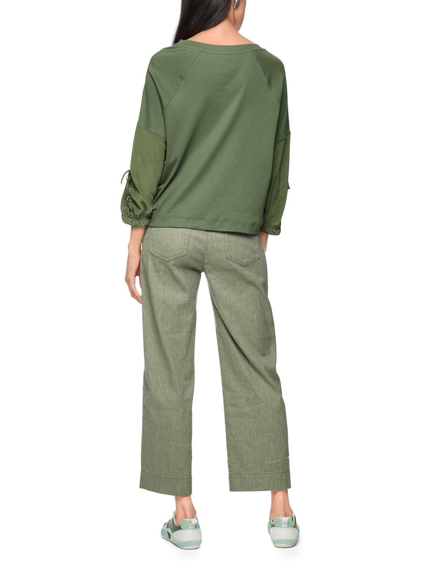 Blusenshirt - Materialmix