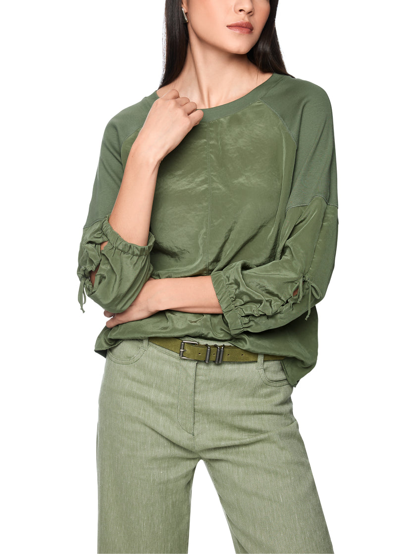 Blusenshirt - Materialmix