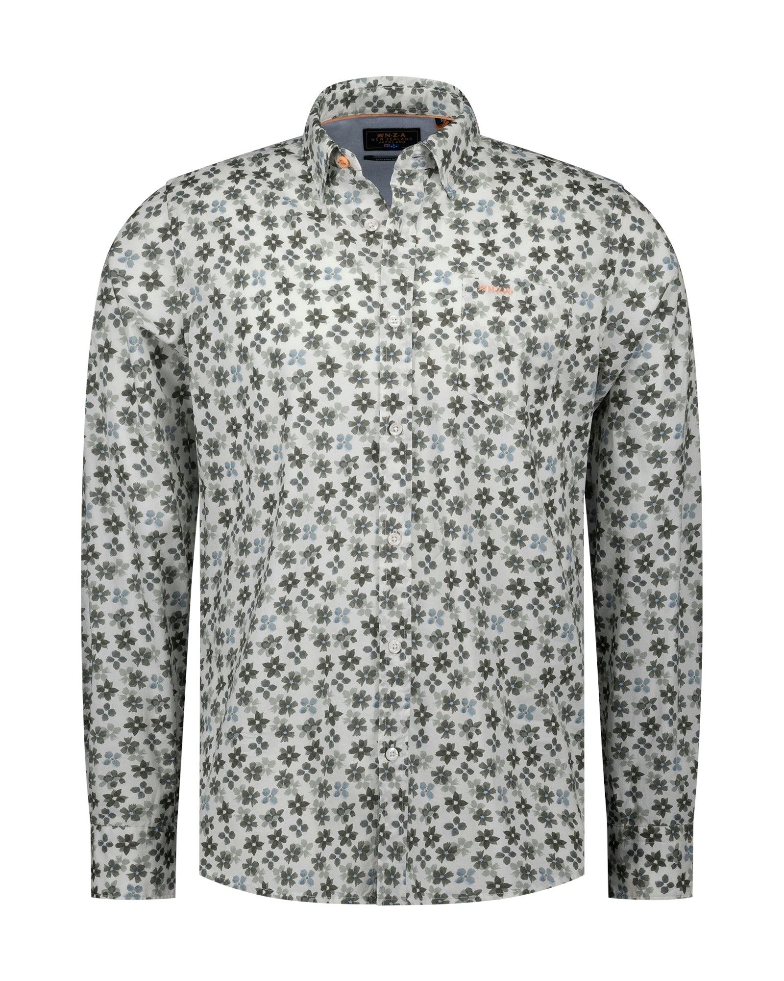 Langarmhemd - Baumwollmix