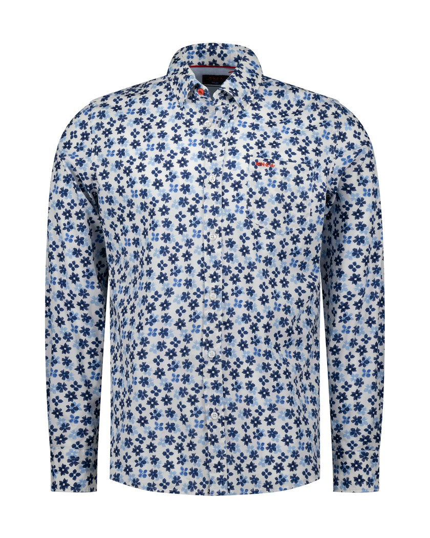 Langarmhemd - Baumwollmix