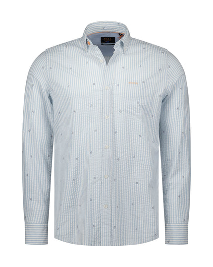 Baumwollhemd - Seersucker