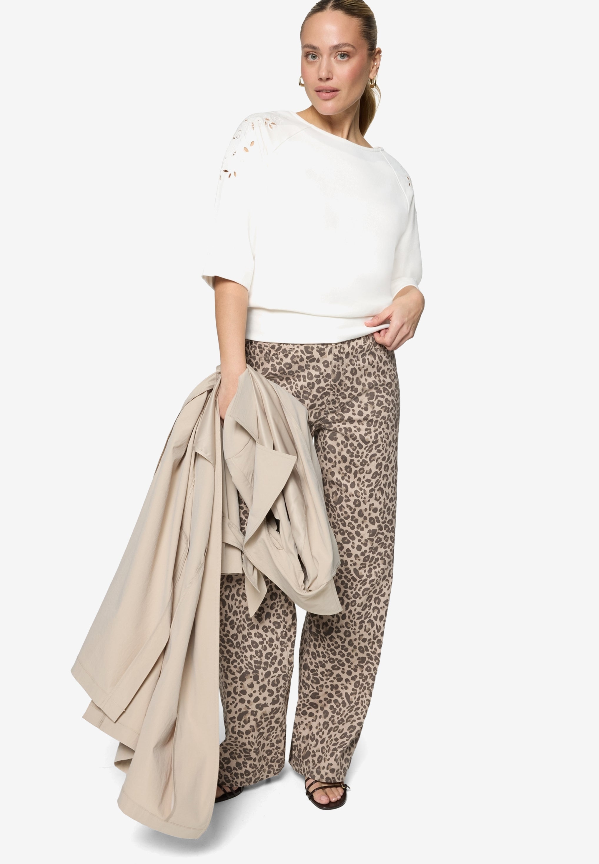 Sweatshirt - Lochmuster