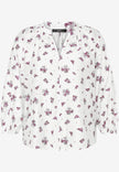 Schlupfbluse - Blumen
