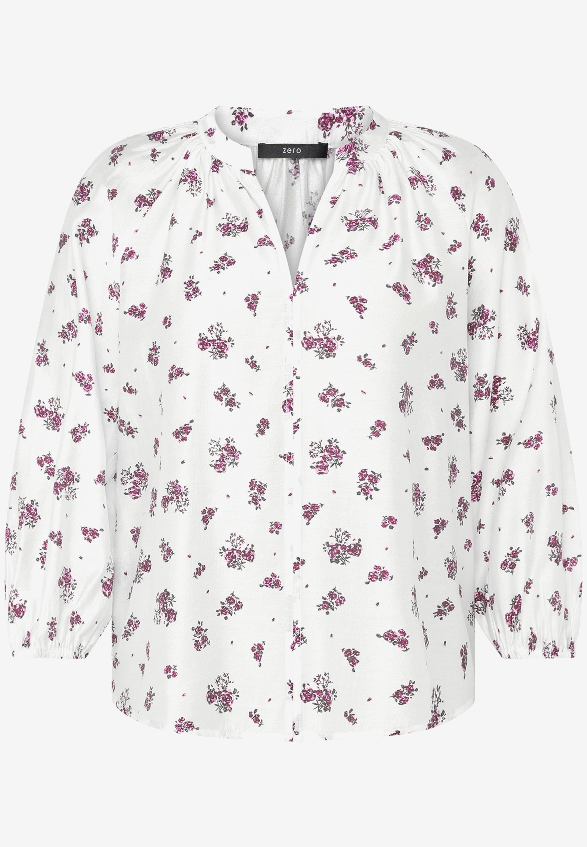 Schlupfbluse - Blumen