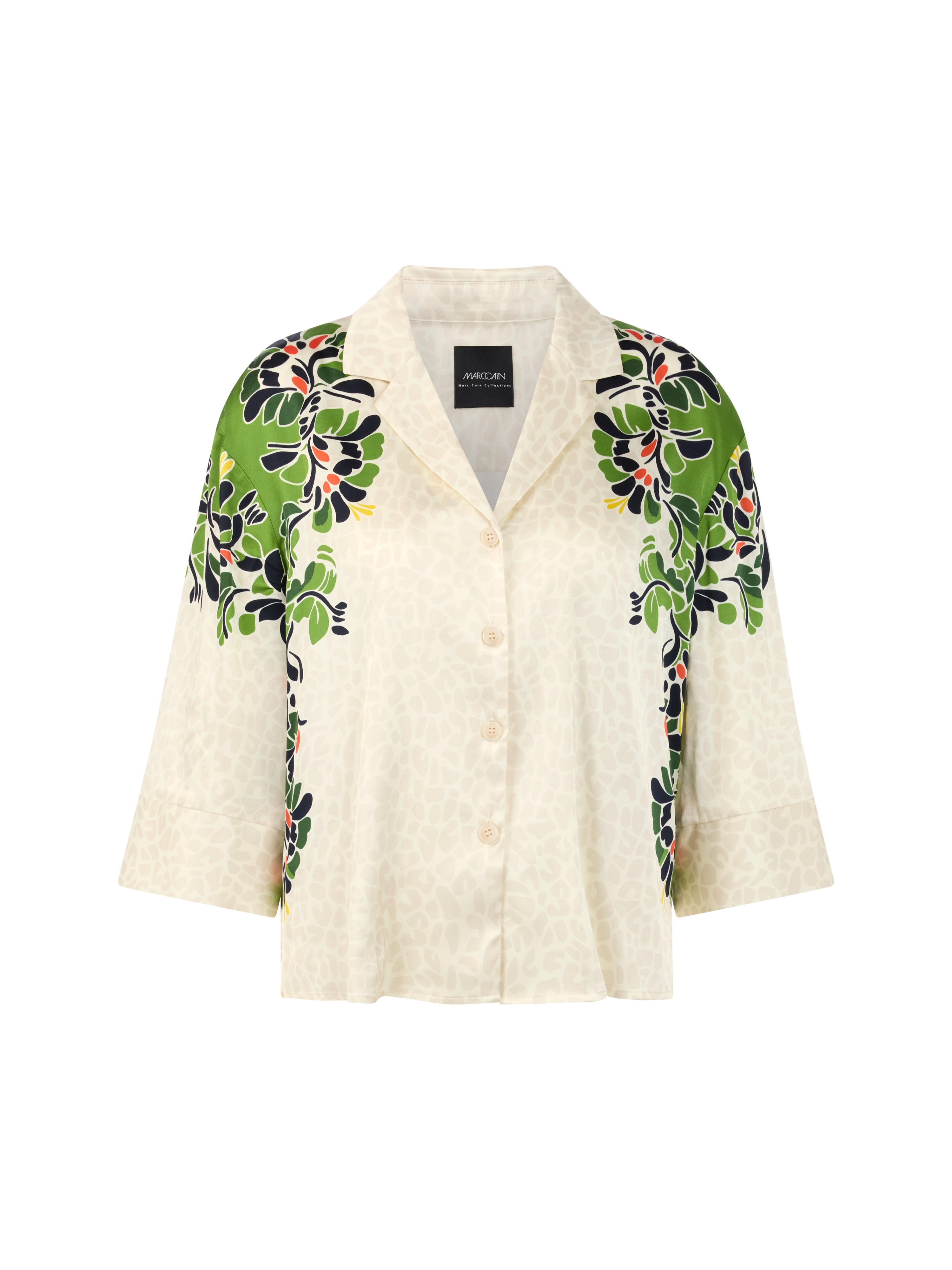 Bluse - Leo-Hibiskus-Print