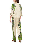 Bluse - Leo-Hibiskus-Print