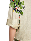 Bluse - Leo-Hibiskus-Print