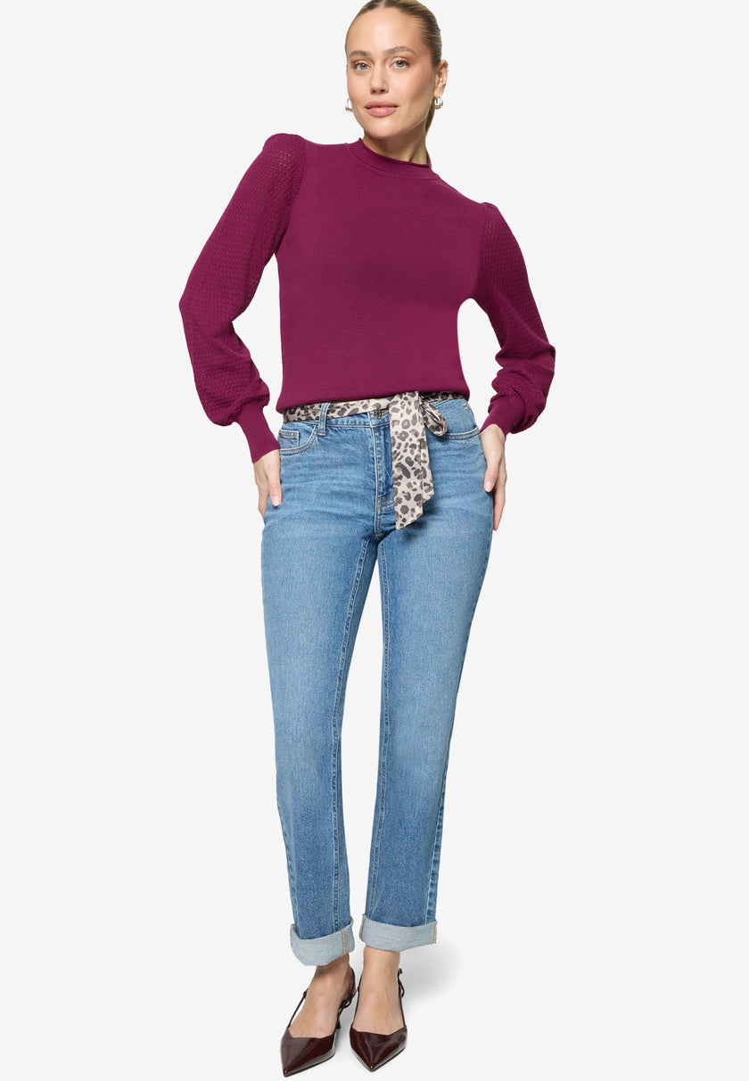 Feinstrickpullover - Puffärmel