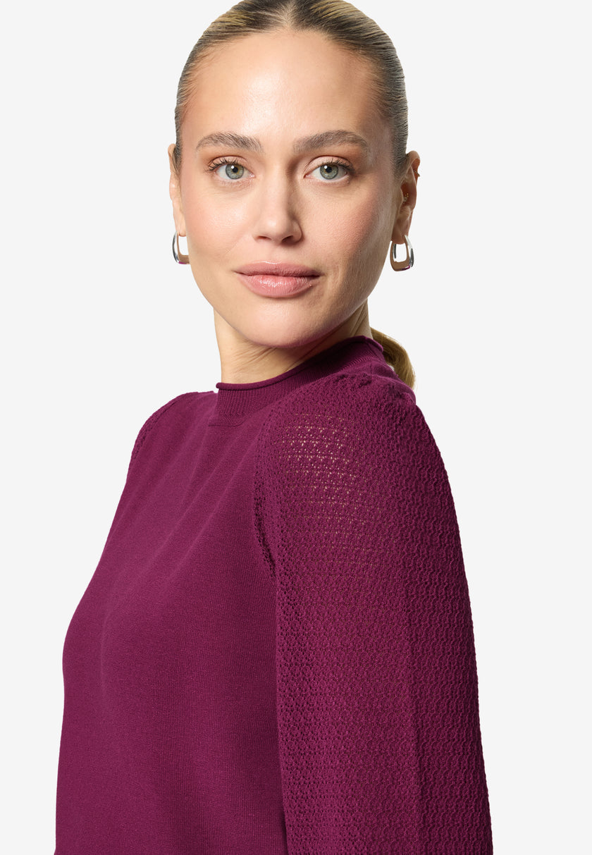 Feinstrickpullover - Puffärmel