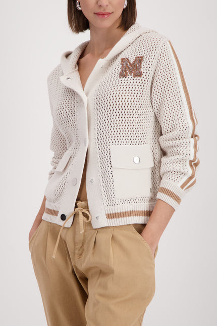 Strickjacke - Kapuze