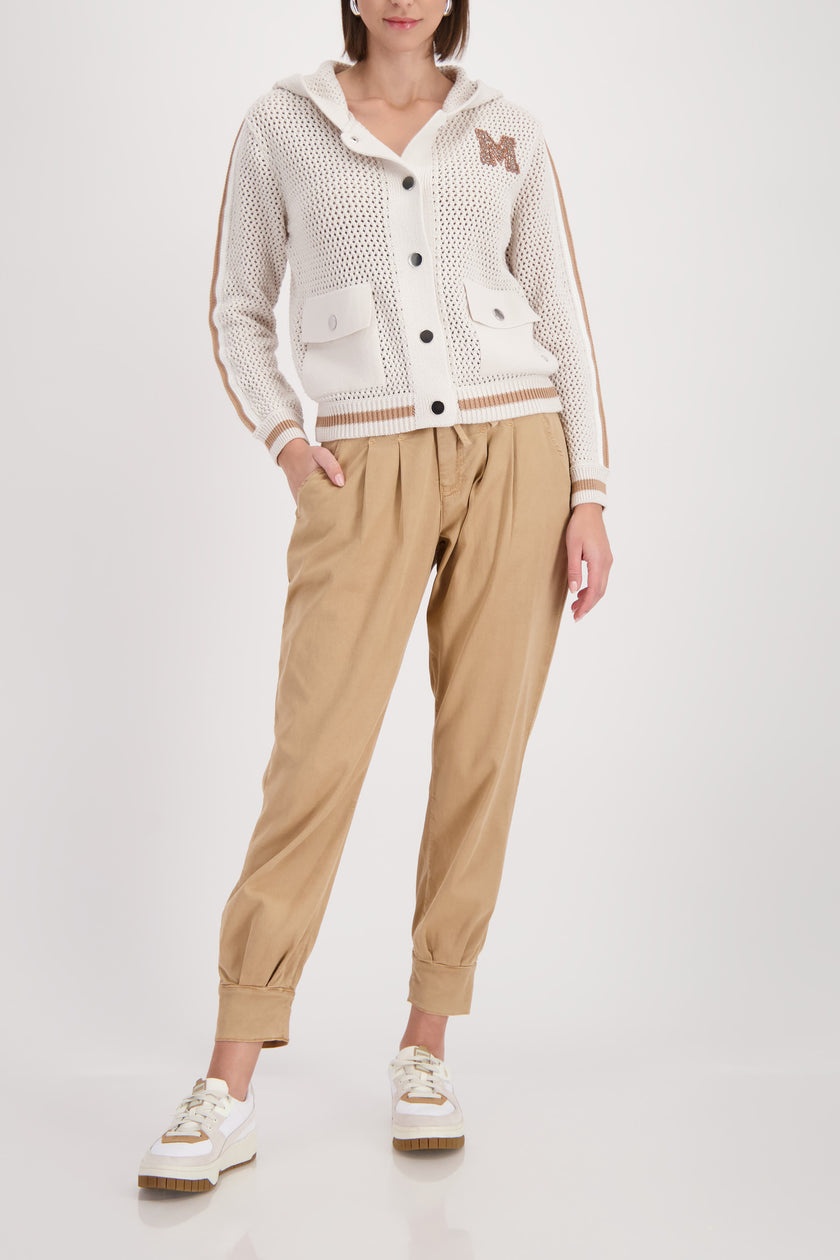 Strickjacke - Kapuze