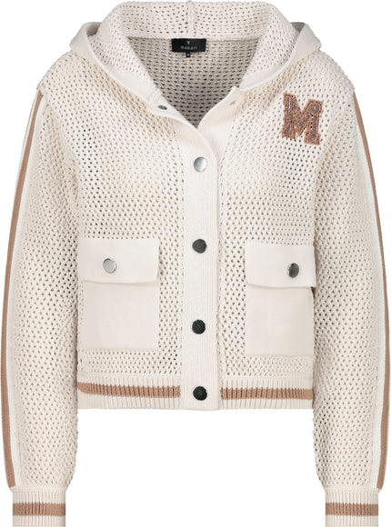 Strickjacke - Kapuze