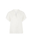 Blusenshirt - Leinen-Baumwolle-Mix