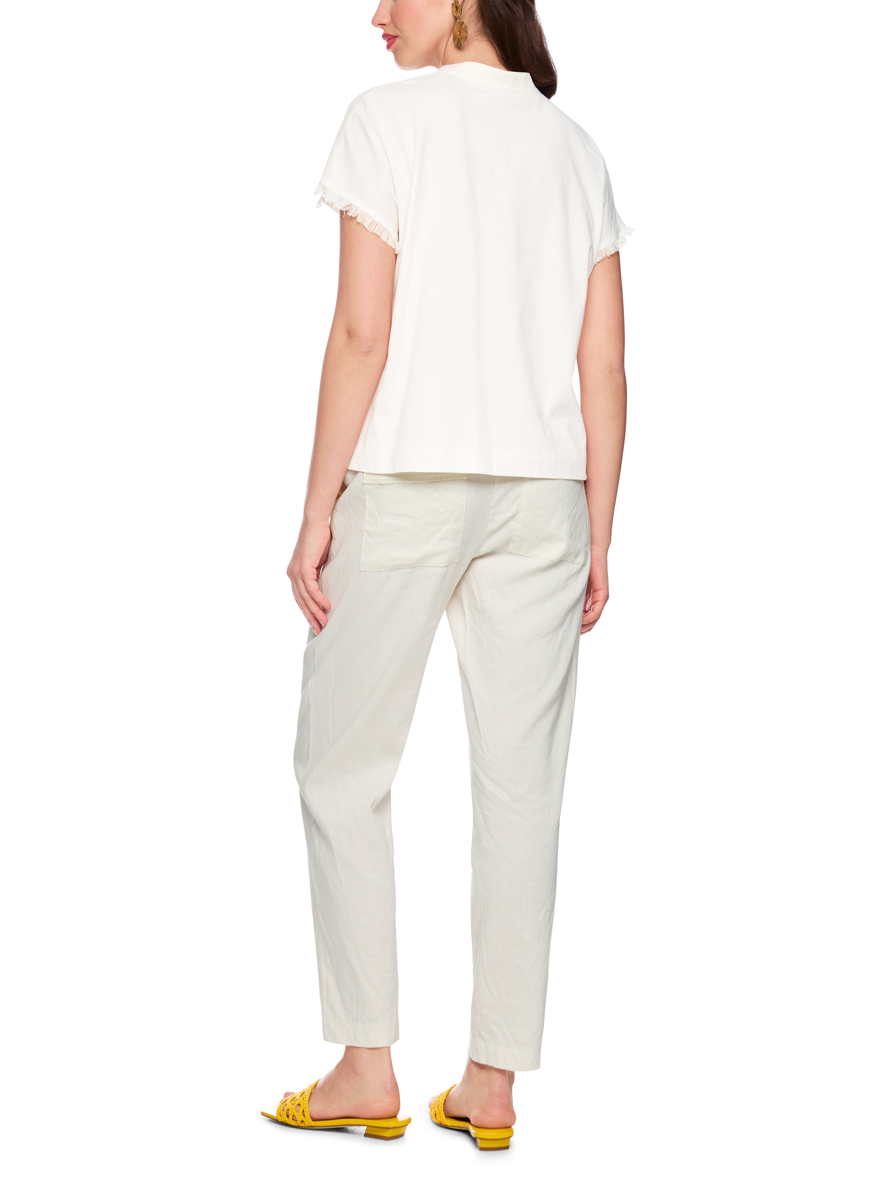 Blusenshirt - Leinen-Baumwolle-Mix