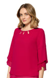 Chiffonbluse - Loose Fit
