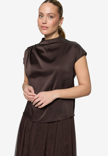 Satin-Bluse