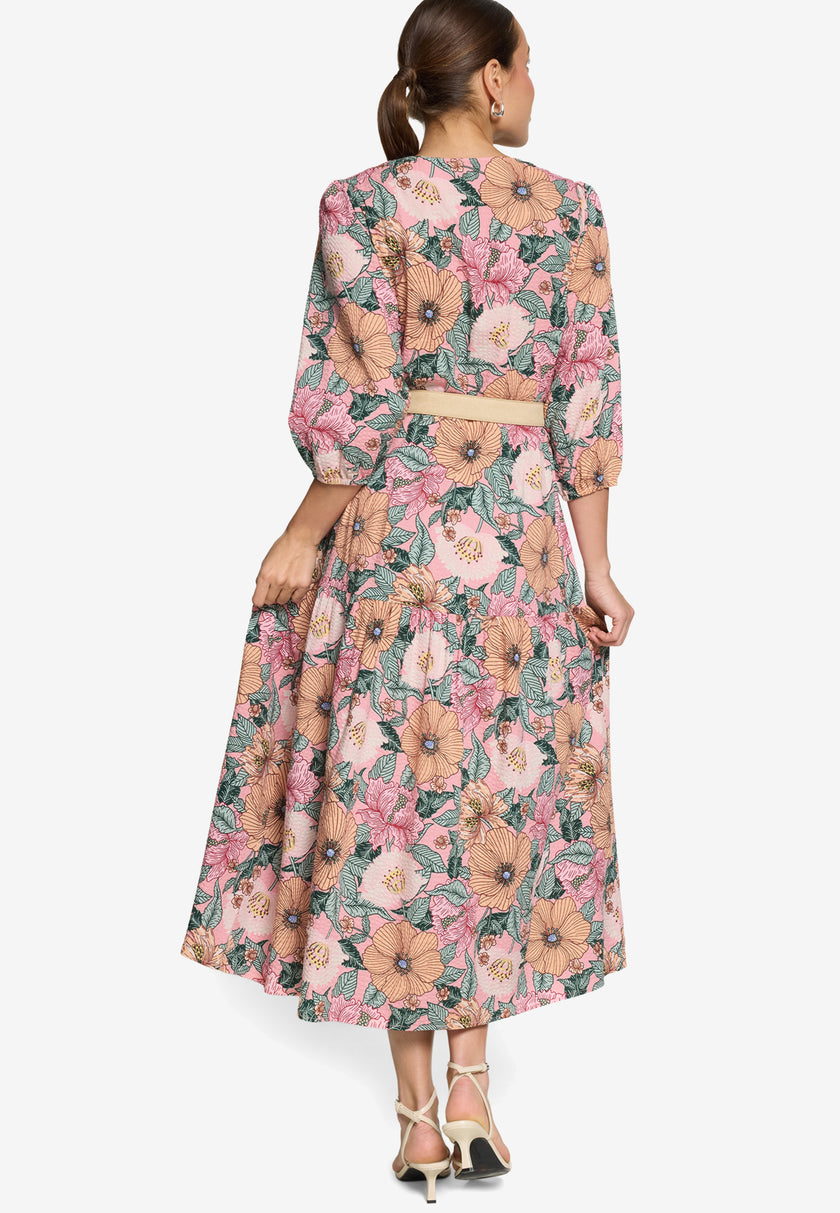 Blumenkleid- mit Gürtel