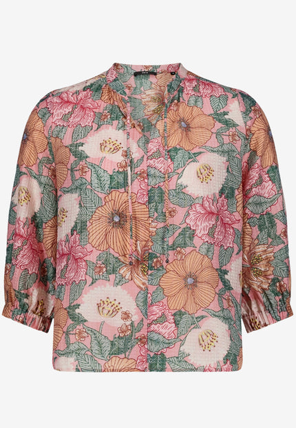 Schlupfbluse - Blumenmuster