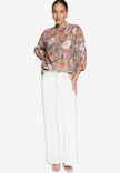 Schlupfbluse - Blumenmuster