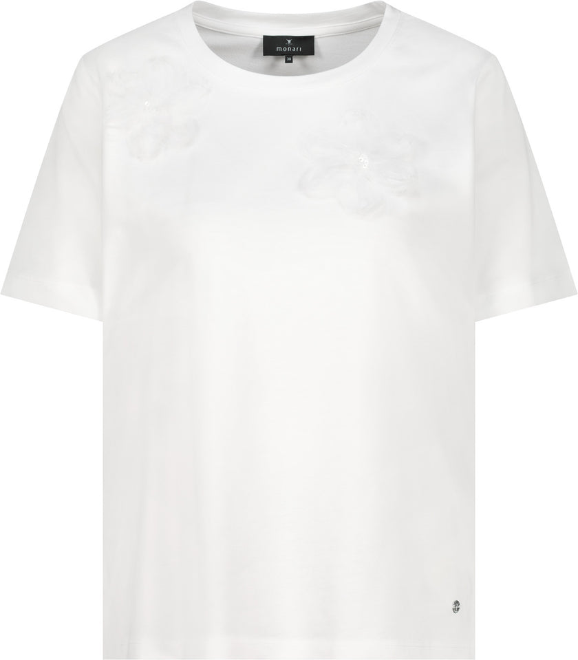 T-Shirt - 3D-Blumen