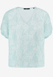 Shirt - Blumen-Stickerei