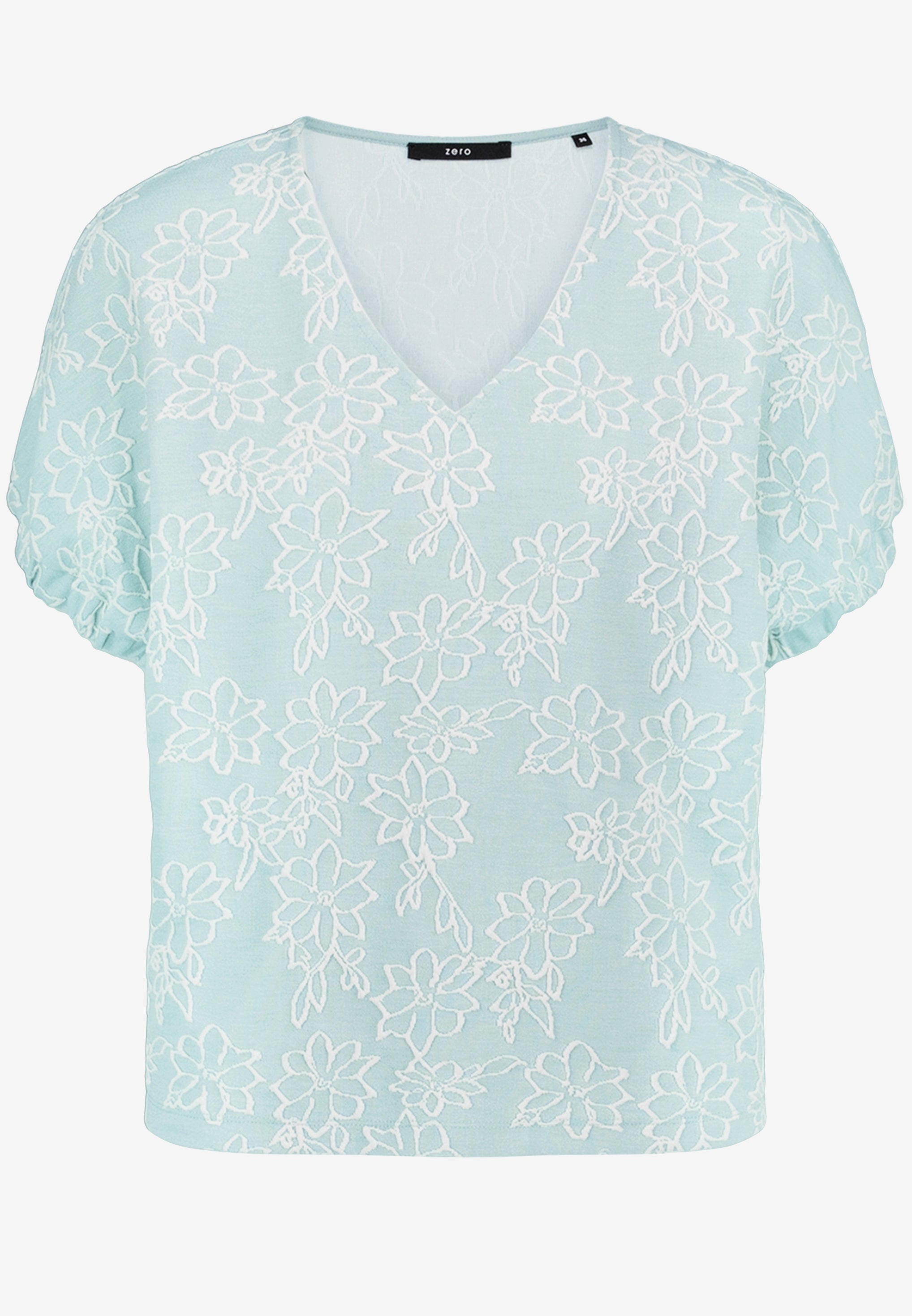 Shirt - Blumen-Stickerei