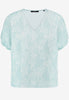 Shirt - Blumen-Stickerei