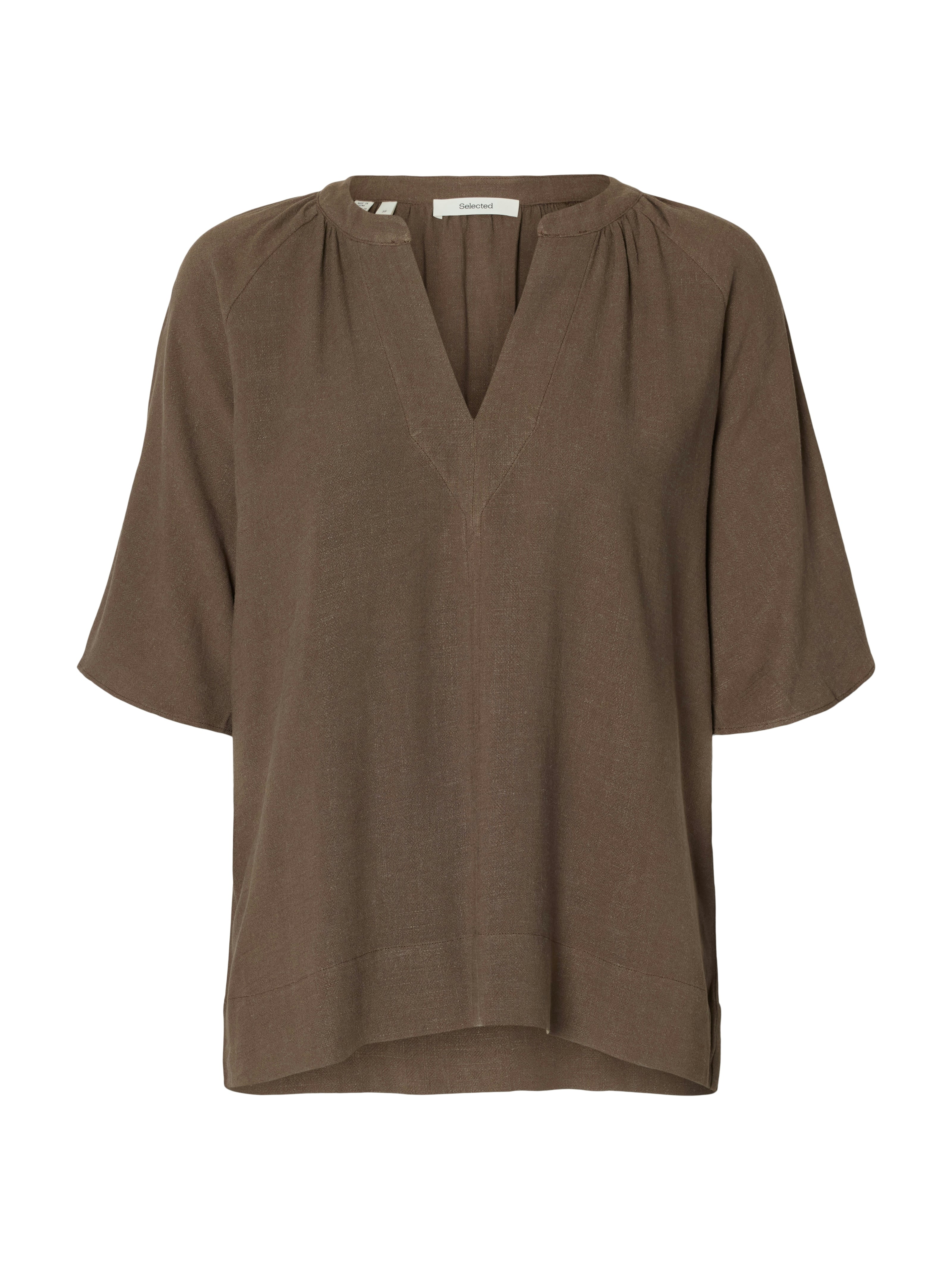 Bluse - Leinenmix