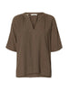 Bluse - Leinenmix