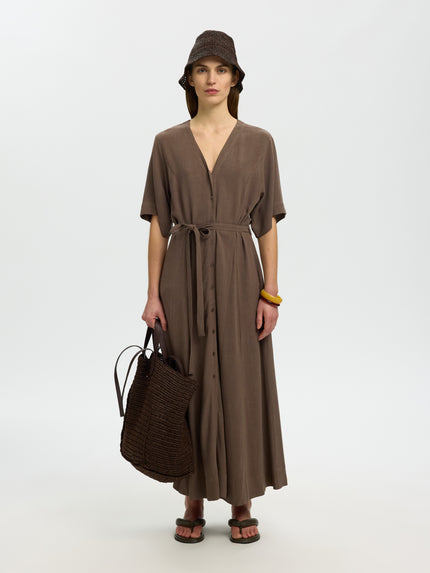 Kleid - Bindegürtel