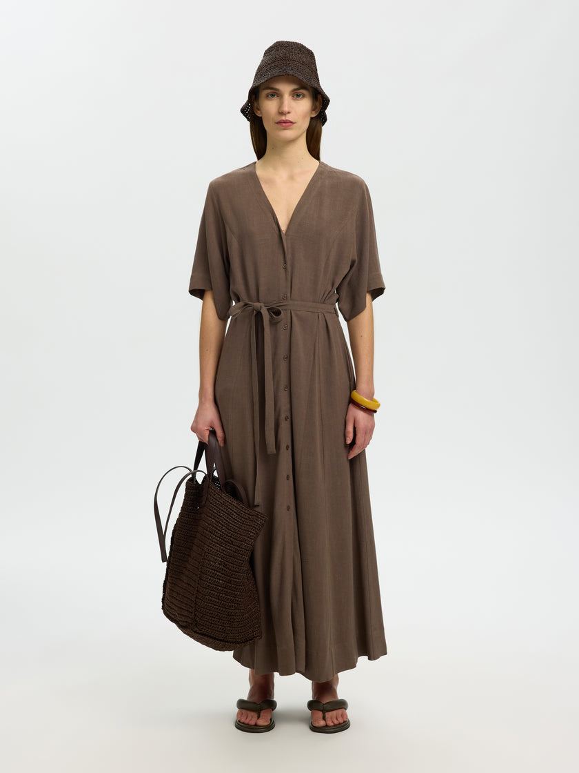 Kleid - Bindegürtel