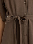 Kleid - Bindegürtel