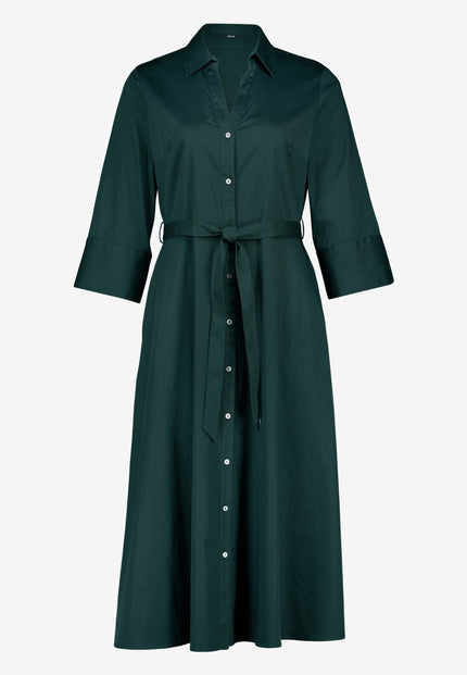 Hemdblusenkleid - Bindegürtel