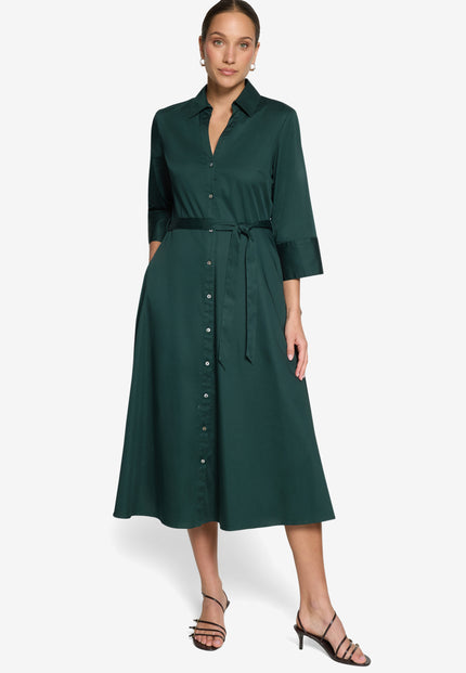 Hemdblusenkleid - Bindegürtel