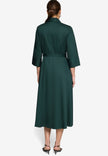Hemdblusenkleid - Bindegürtel