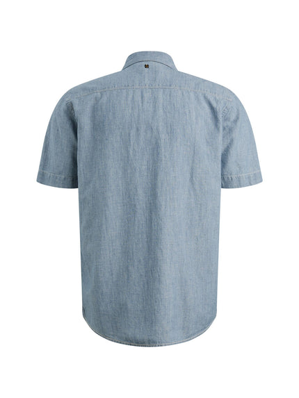 Kurzarmhemd - Leinenmix