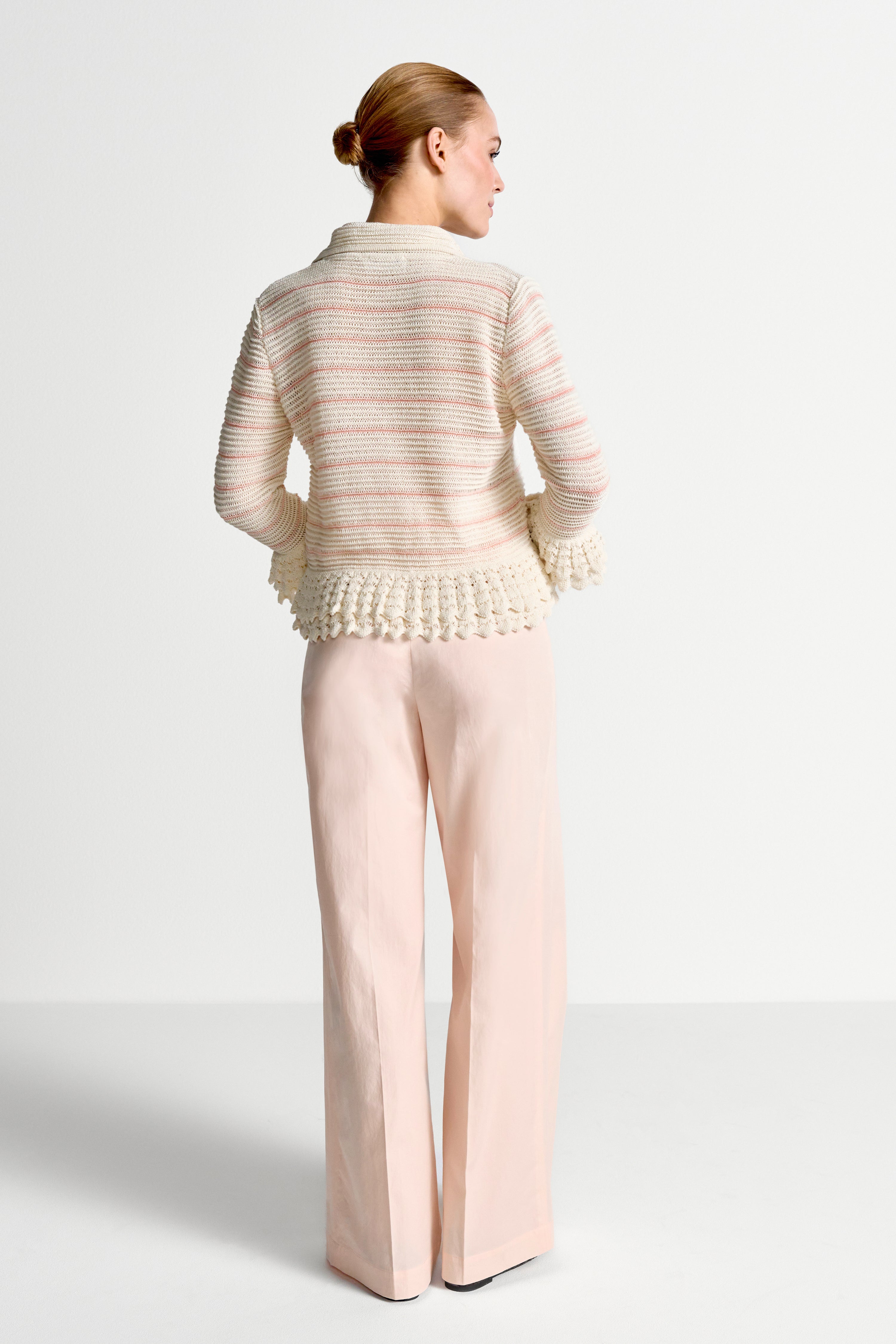 Strickcardigan - Rüschen